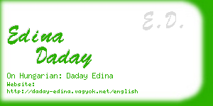 edina daday business card